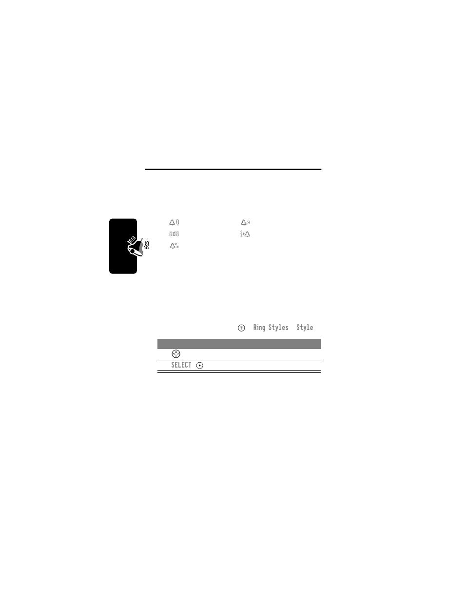 Ring styles, Selecting a ring style | Motorola C331 User Manual | Page 98 / 182
