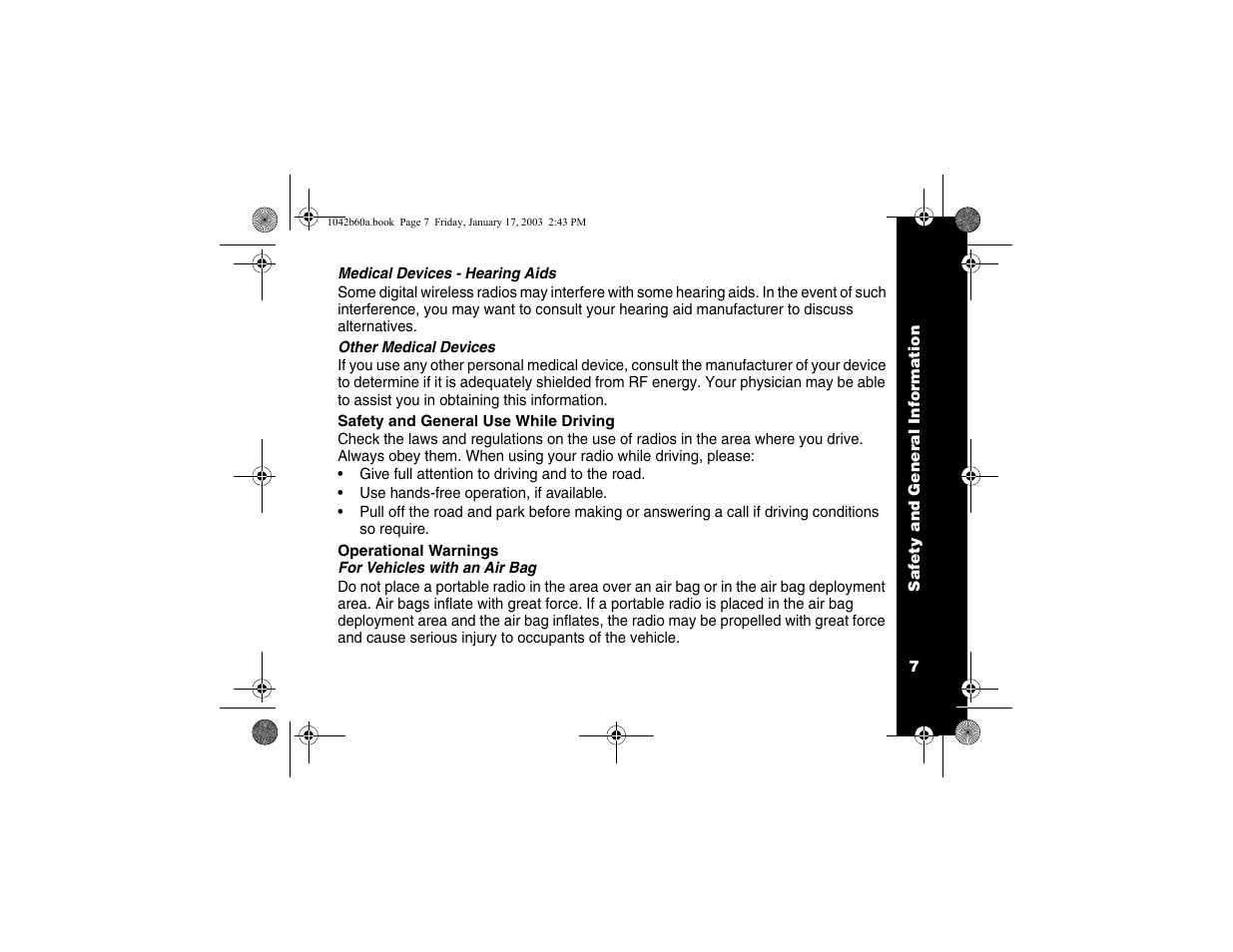 Motorola T5620 User Manual | Page 9 / 33