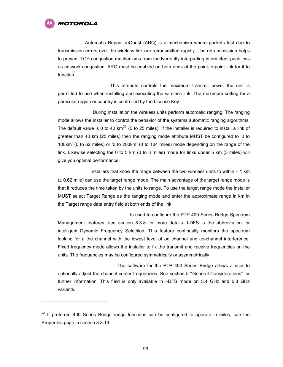 Motorola PTP 400 Series User Manual | Page 101 / 208