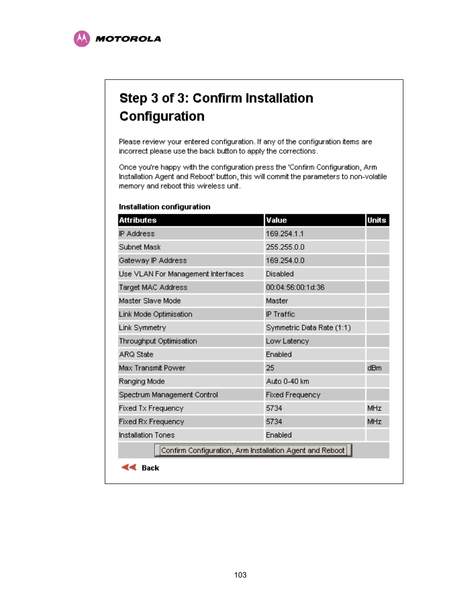 Motorola PTP 400 Series User Manual | Page 105 / 208