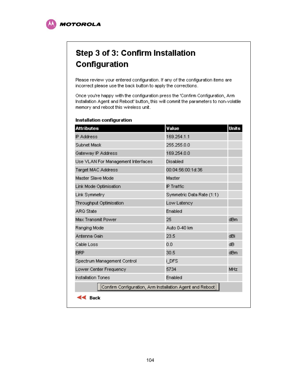 Motorola PTP 400 Series User Manual | Page 106 / 208