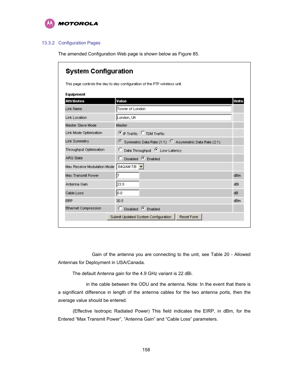 Motorola PTP 400 Series User Manual | Page 160 / 208