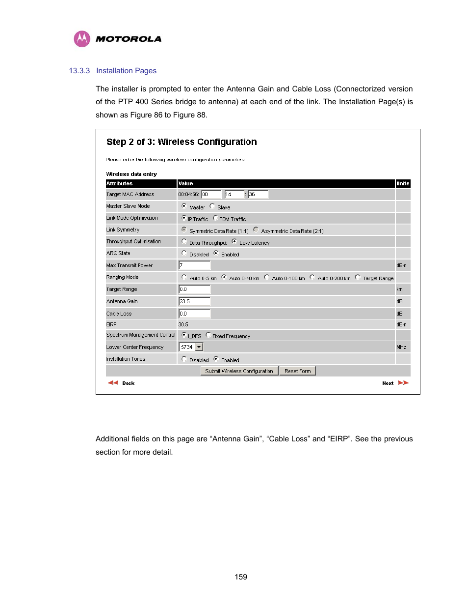 Motorola PTP 400 Series User Manual | Page 161 / 208