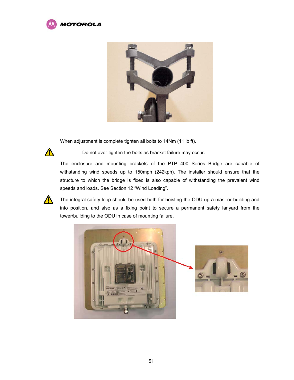 Figure 17 - integral safety loop | Motorola PTP 400 Series User Manual | Page 53 / 208