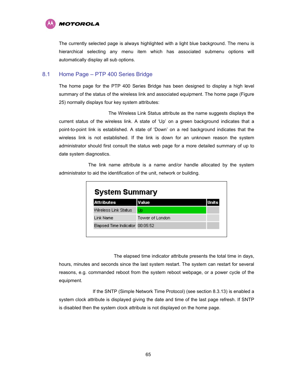 Motorola PTP 400 Series User Manual | Page 67 / 208