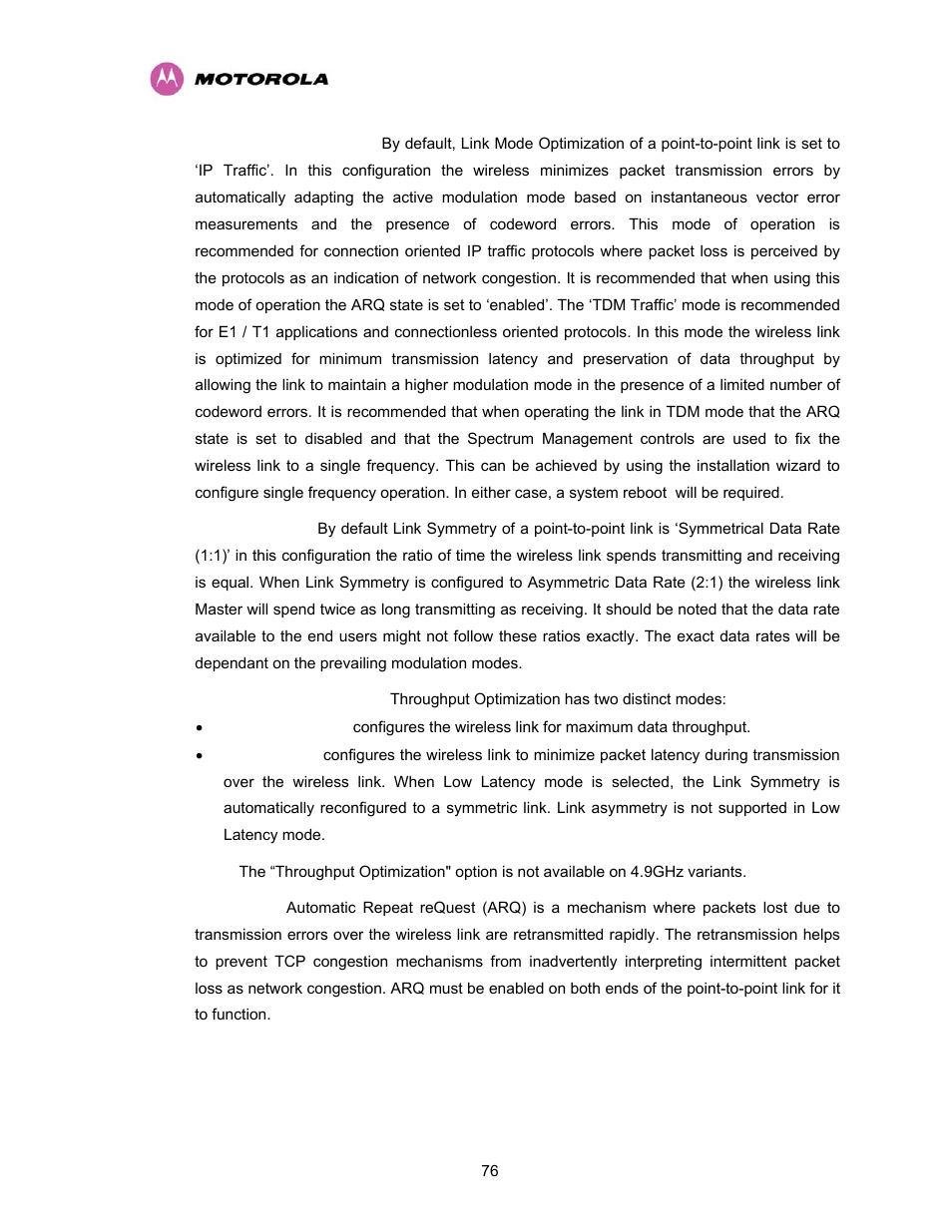 Motorola PTP 400 Series User Manual | Page 78 / 208