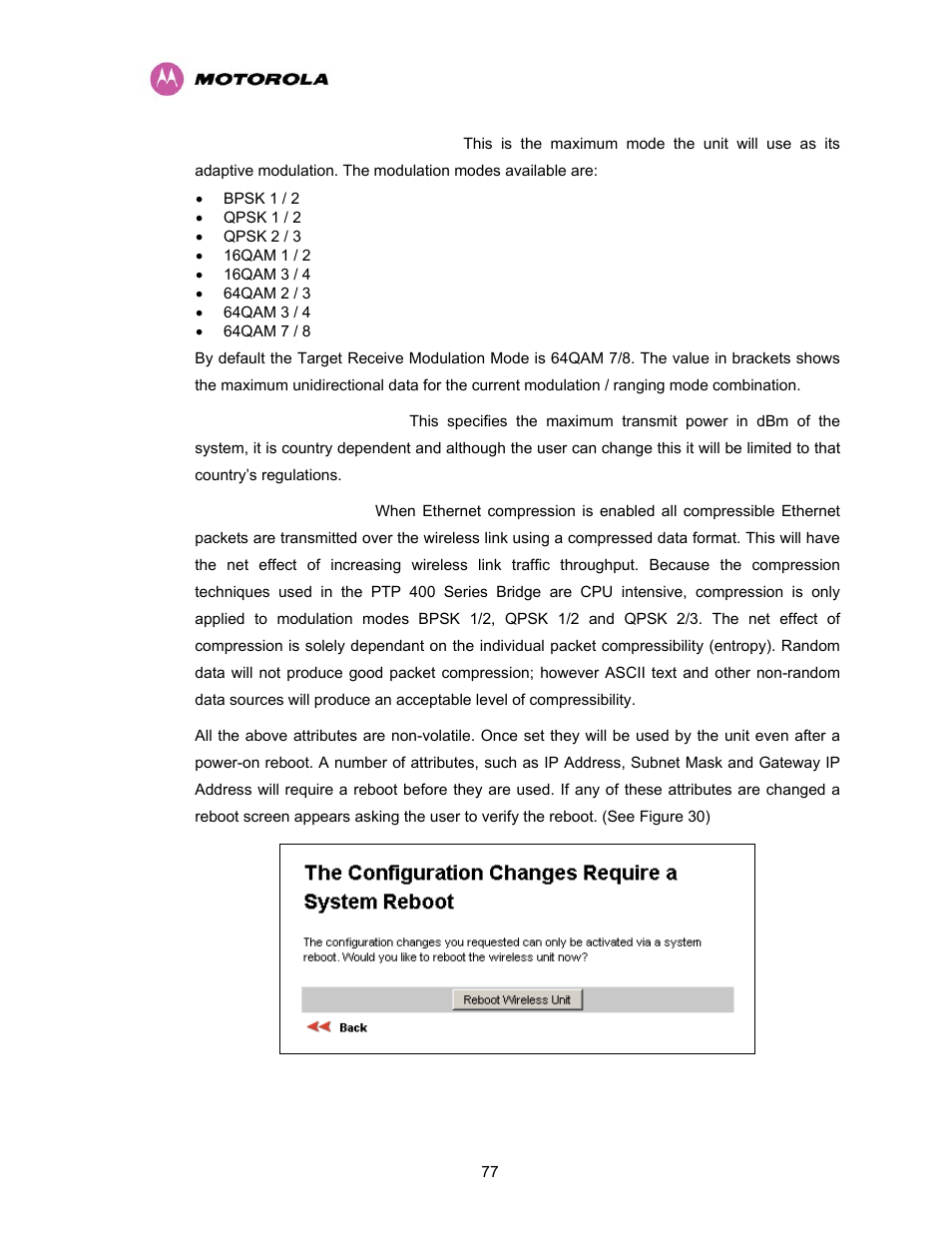 Motorola PTP 400 Series User Manual | Page 79 / 208