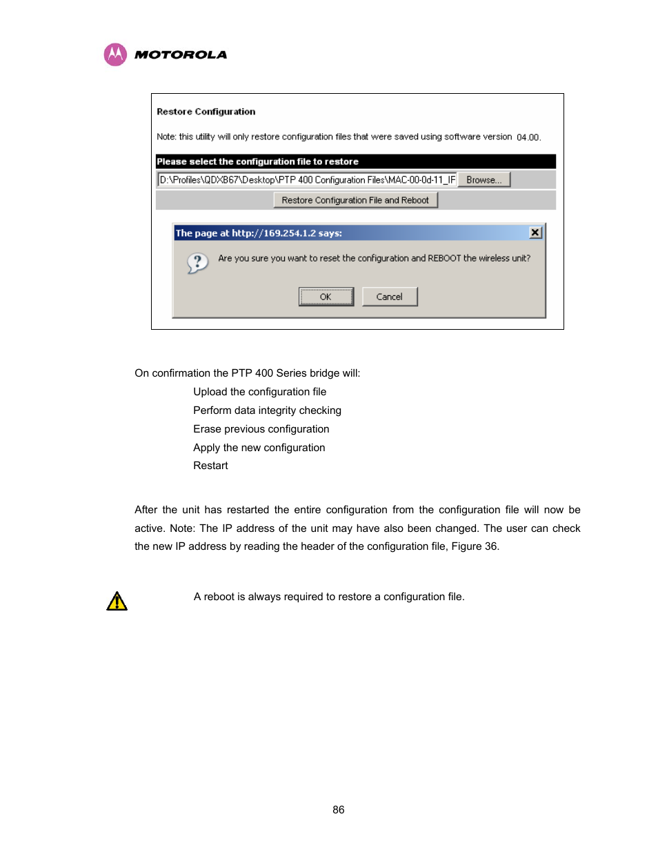 Motorola PTP 400 Series User Manual | Page 88 / 208