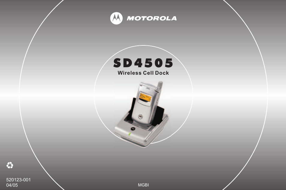 S d 4 5 0 5 | Motorola SD4505 User Manual | Page 36 / 36