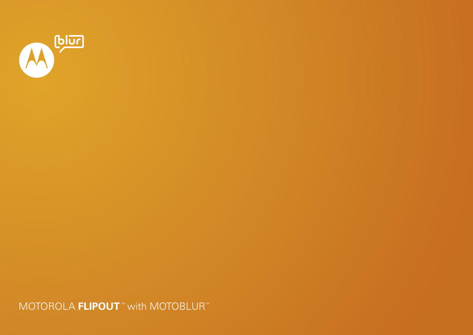 Motorola FLIPOUT 68004121004 User Manual | 64 pages
