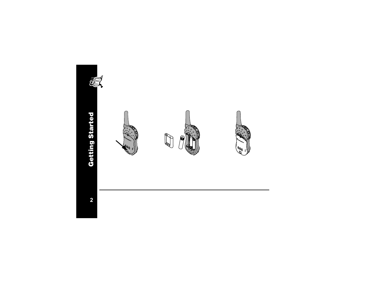 Installing batteries, Ge tting star te d | Motorola T6320 User Manual | Page 14 / 58