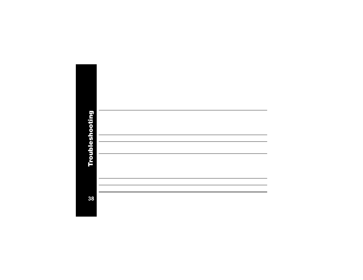 Troub leshoot ing | Motorola T6320 User Manual | Page 50 / 58