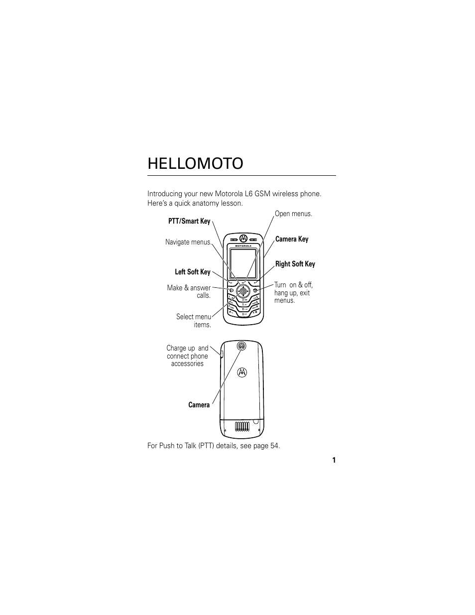 Hellomoto | Motorola L6 GSM User Manual | Page 2 / 87