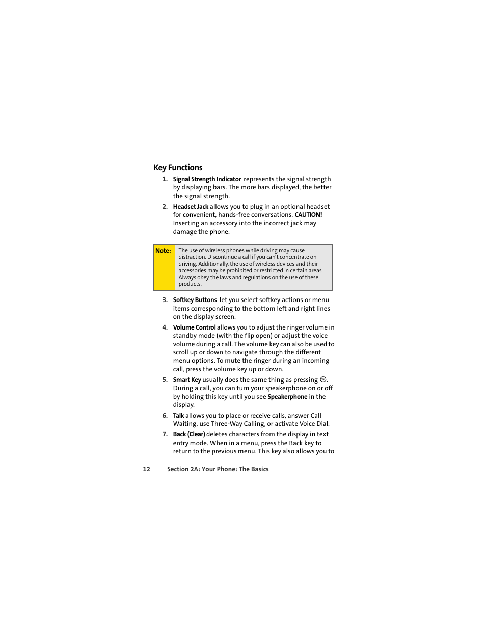 Key functions | Motorola C290 User Manual | Page 26 / 170