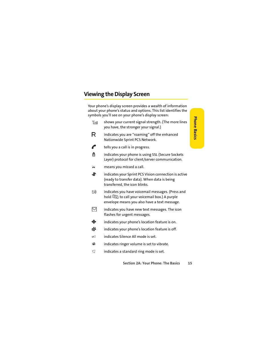 Viewing the display screen | Motorola C290 User Manual | Page 29 / 170