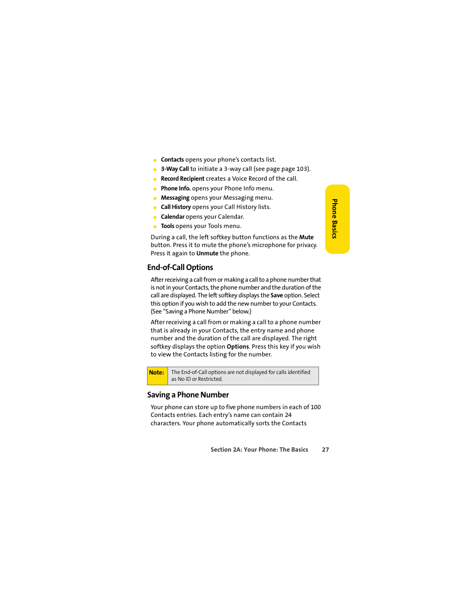 End-of-call options, Saving a phone number | Motorola C290 User Manual | Page 41 / 170