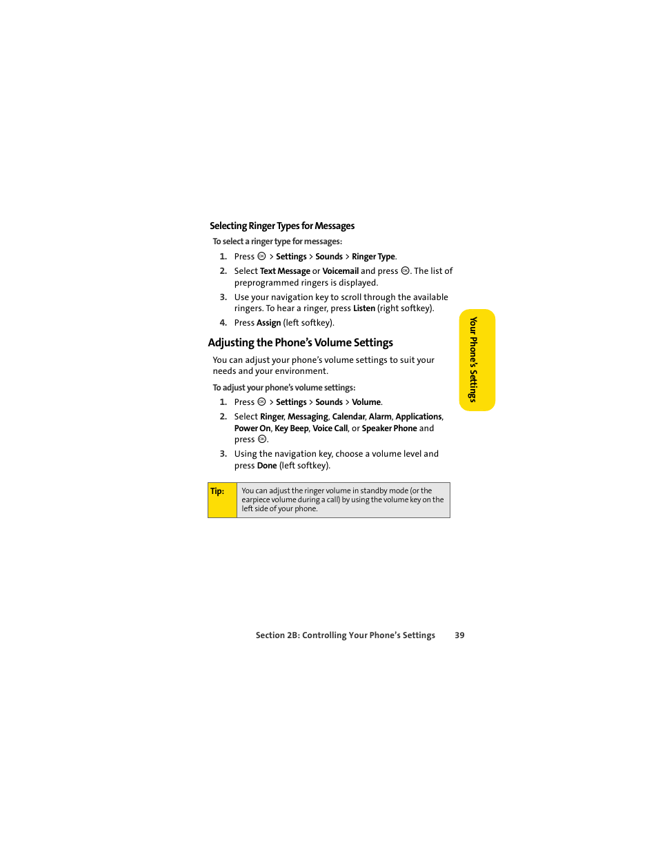 Adjusting the phone’s volume settings | Motorola C290 User Manual | Page 53 / 170