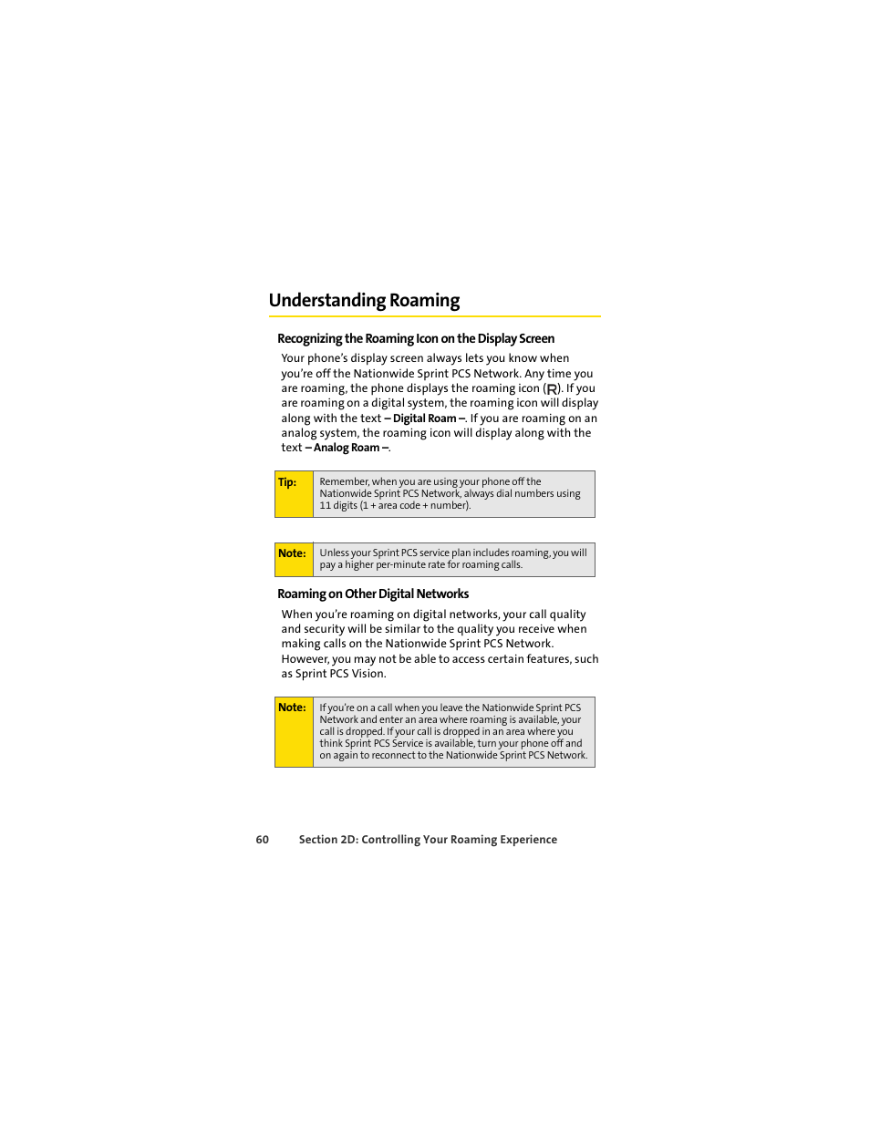 Understanding roaming | Motorola C290 User Manual | Page 74 / 170