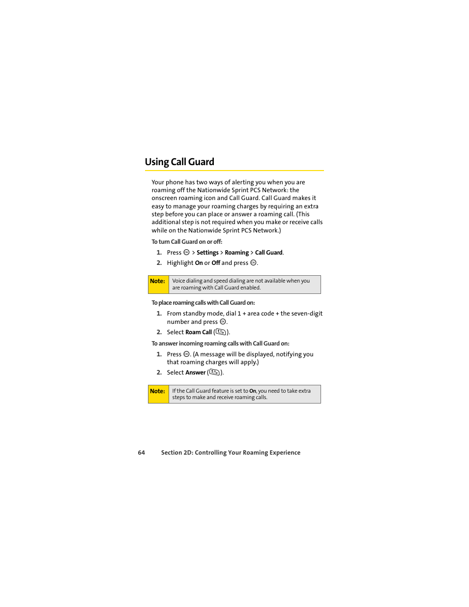 Using call guard | Motorola C290 User Manual | Page 78 / 170