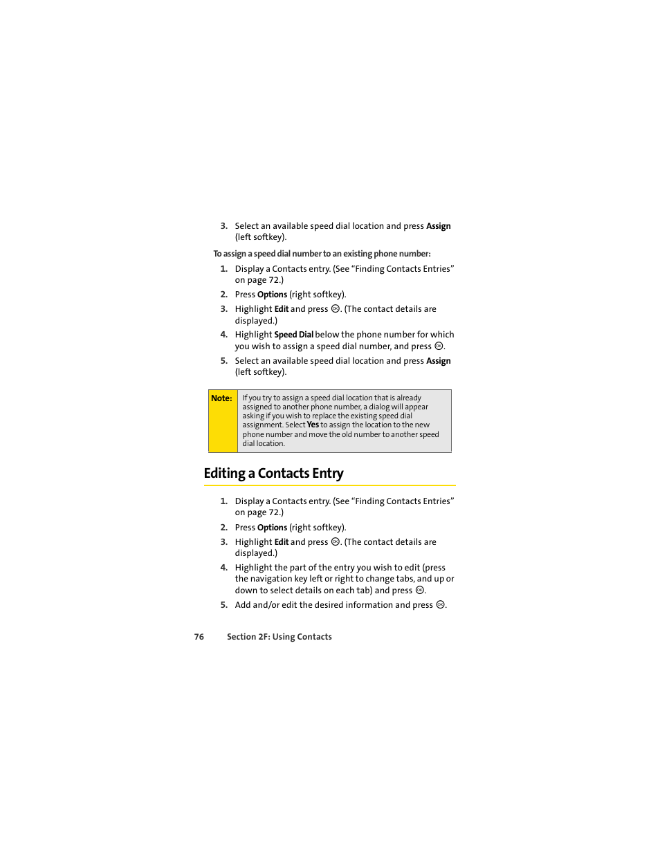 Editing a contacts entry | Motorola C290 User Manual | Page 90 / 170