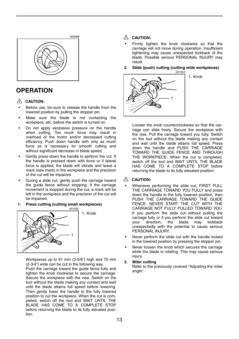 Operation | Motorola LS1013 User Manual | Page 13 / 76