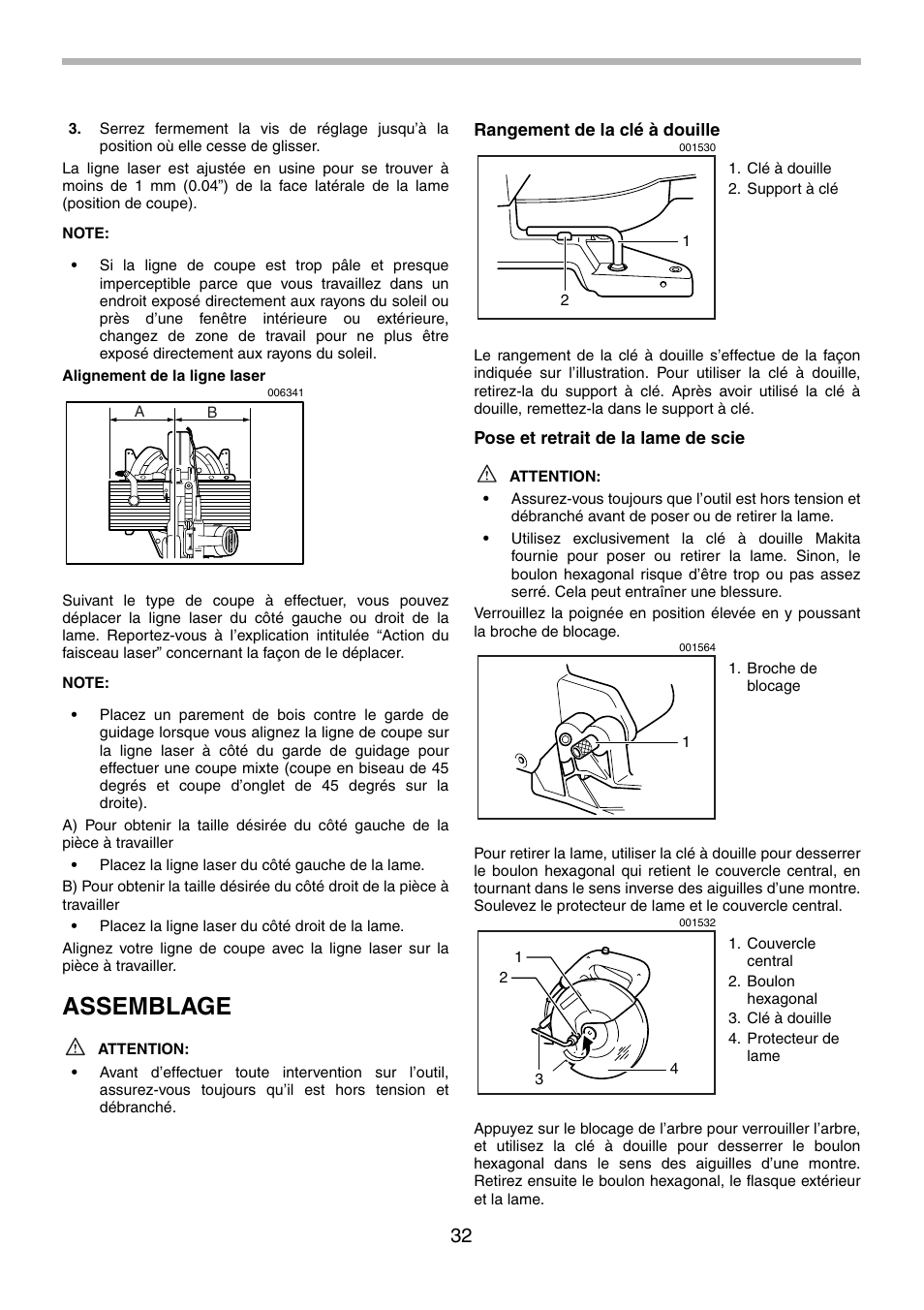 Assemblage | Motorola LS1013 User Manual | Page 32 / 76