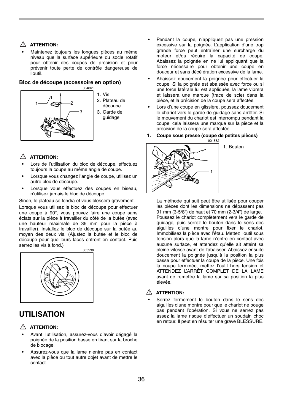 Utilisation | Motorola LS1013 User Manual | Page 36 / 76