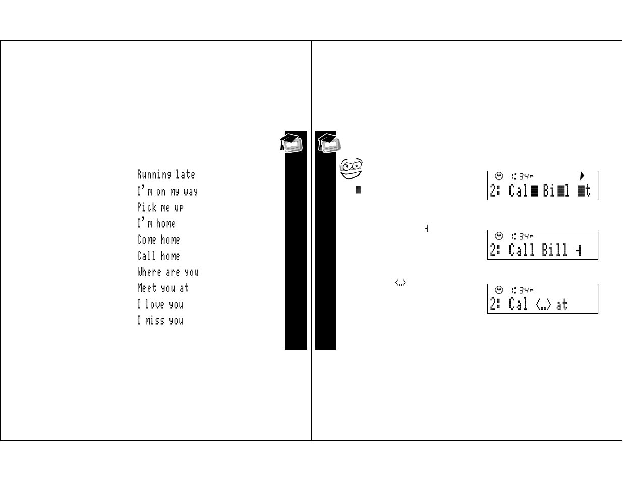 Ad v anc ed m ess a g in g, Adv a nced m essagi n g, Call bill | Motorola T350 User Manual | Page 20 / 26