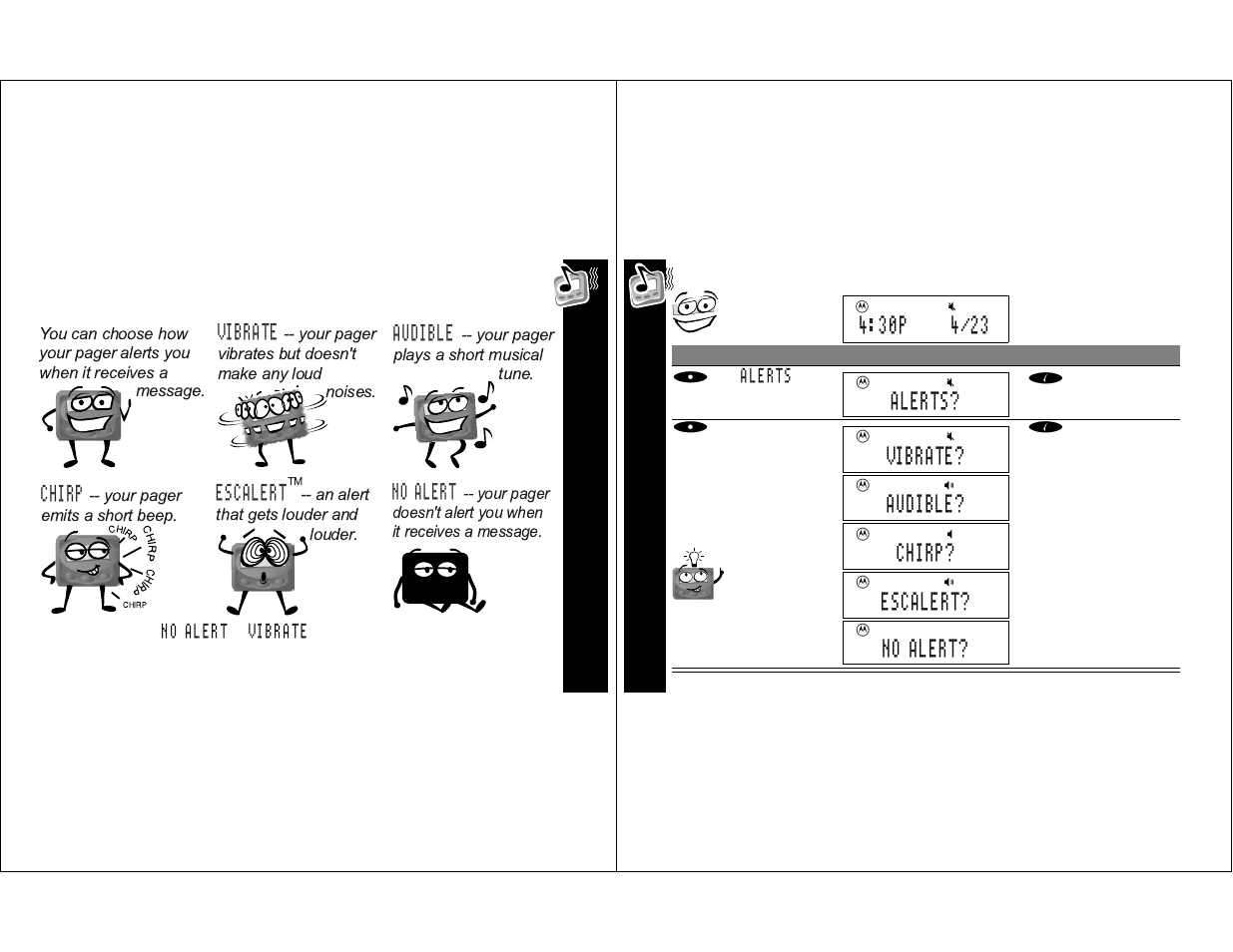Al er t s | Motorola T350 User Manual | Page 7 / 26