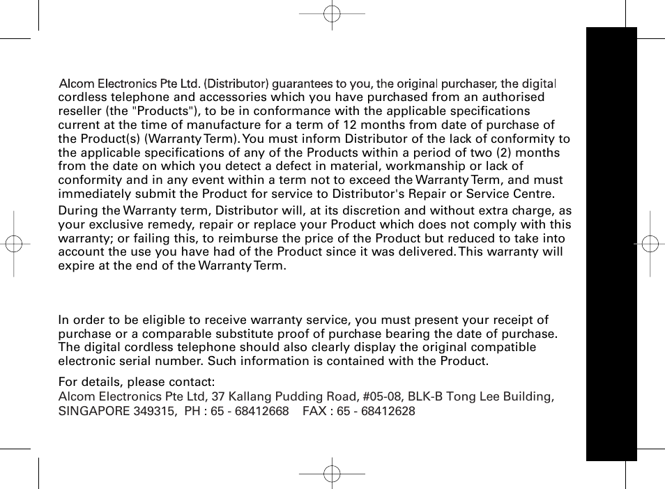 War ra n ty | Motorola ME4851 User Manual | Page 69 / 74