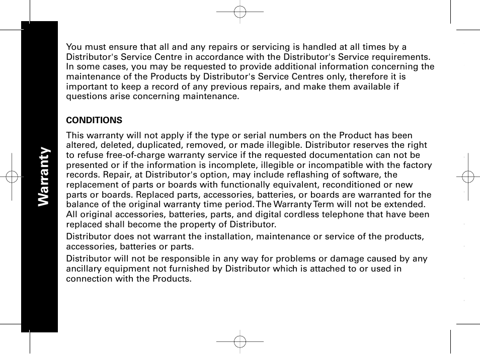 Wa rr a n ty | Motorola ME4851 User Manual | Page 70 / 74
