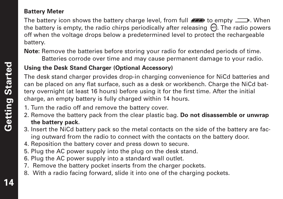 Getting star ted | Motorola T4900 User Manual | Page 15 / 33