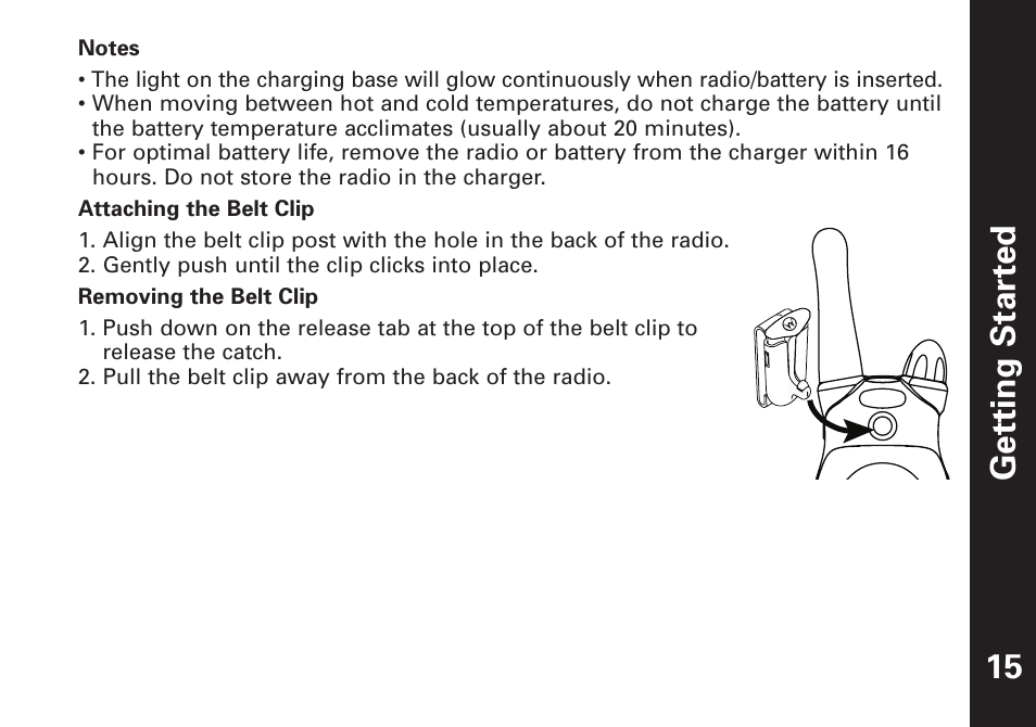 Getting star ted | Motorola T4900 User Manual | Page 16 / 33