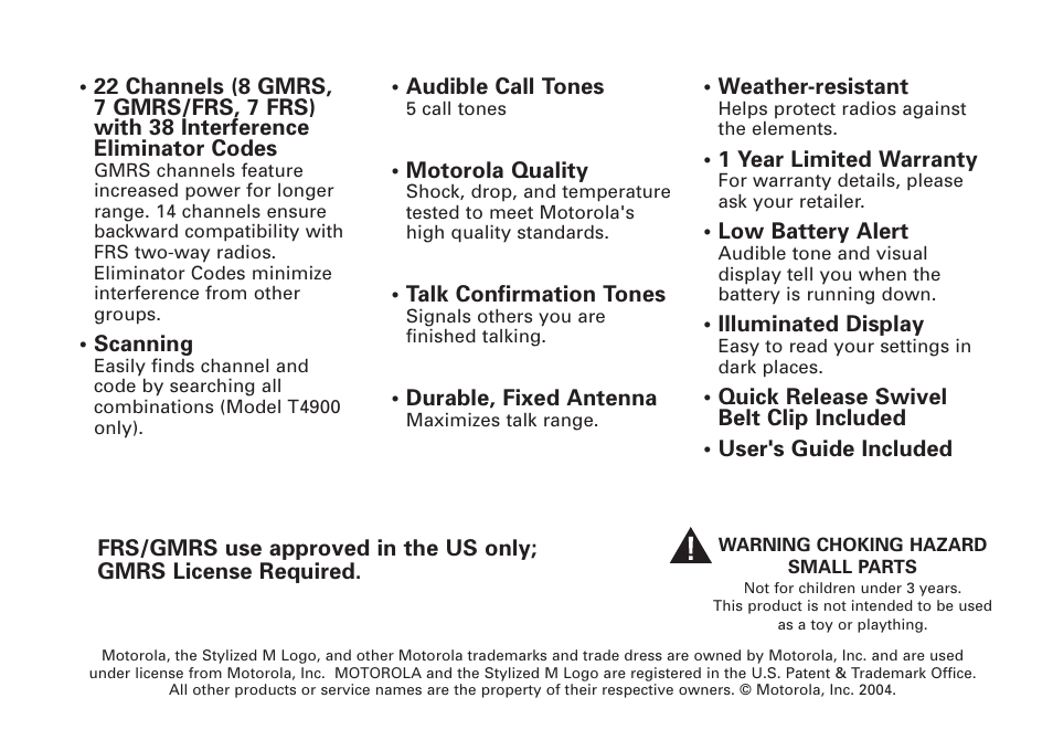 Motorola T4900 User Manual | Page 33 / 33