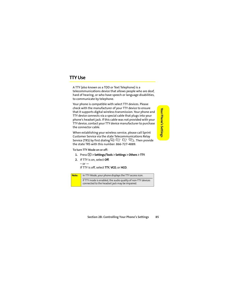 Tty use | Motorola Deluxe Ic902 User Manual | Page 103 / 289