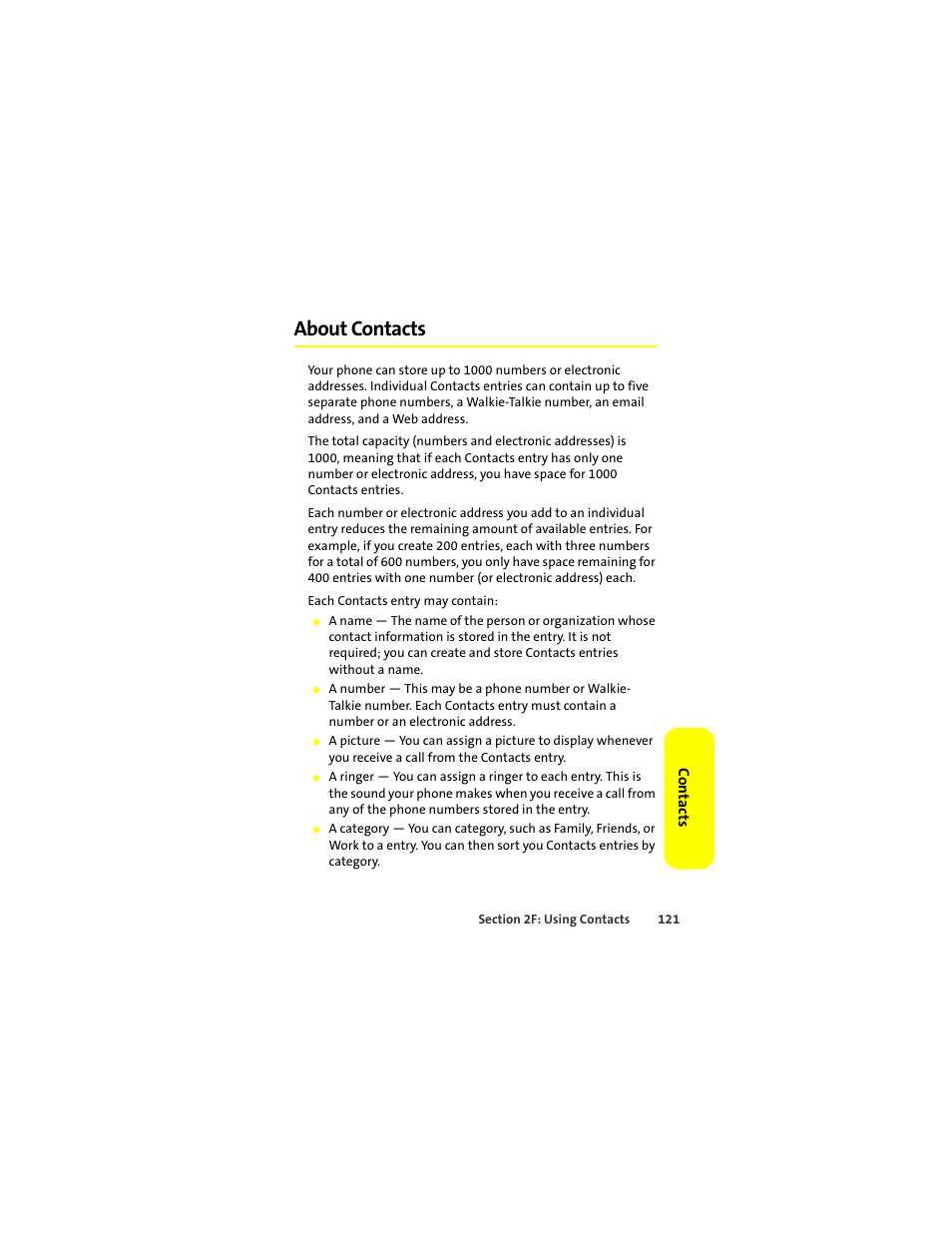 About contacts | Motorola Deluxe Ic902 User Manual | Page 139 / 289