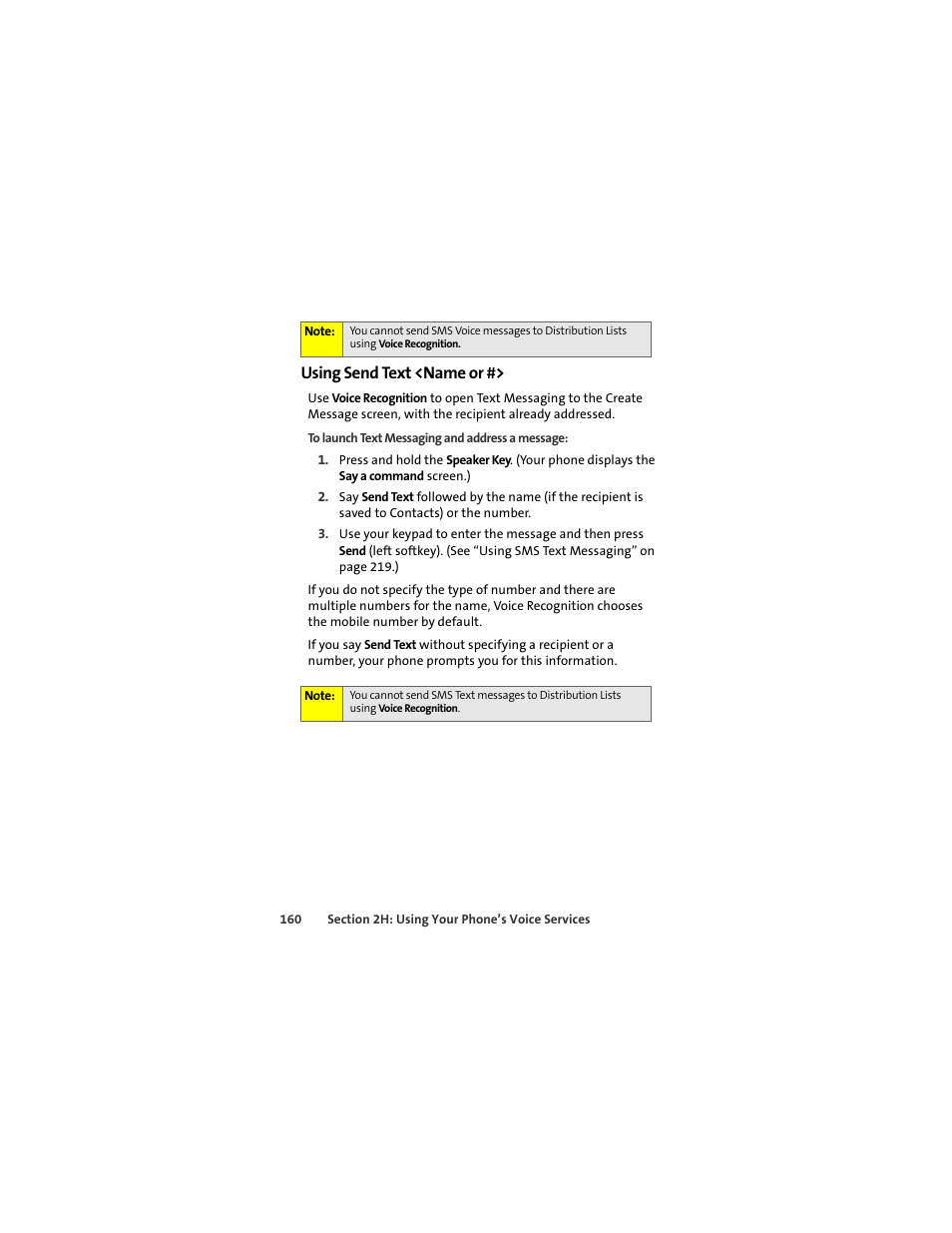 Using send text <name or | Motorola Deluxe Ic902 User Manual | Page 178 / 289