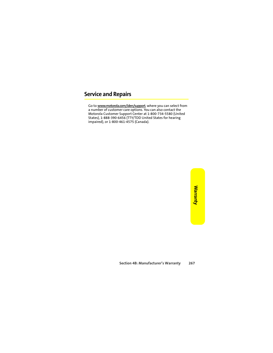 Service and repairs | Motorola Deluxe Ic902 User Manual | Page 285 / 289