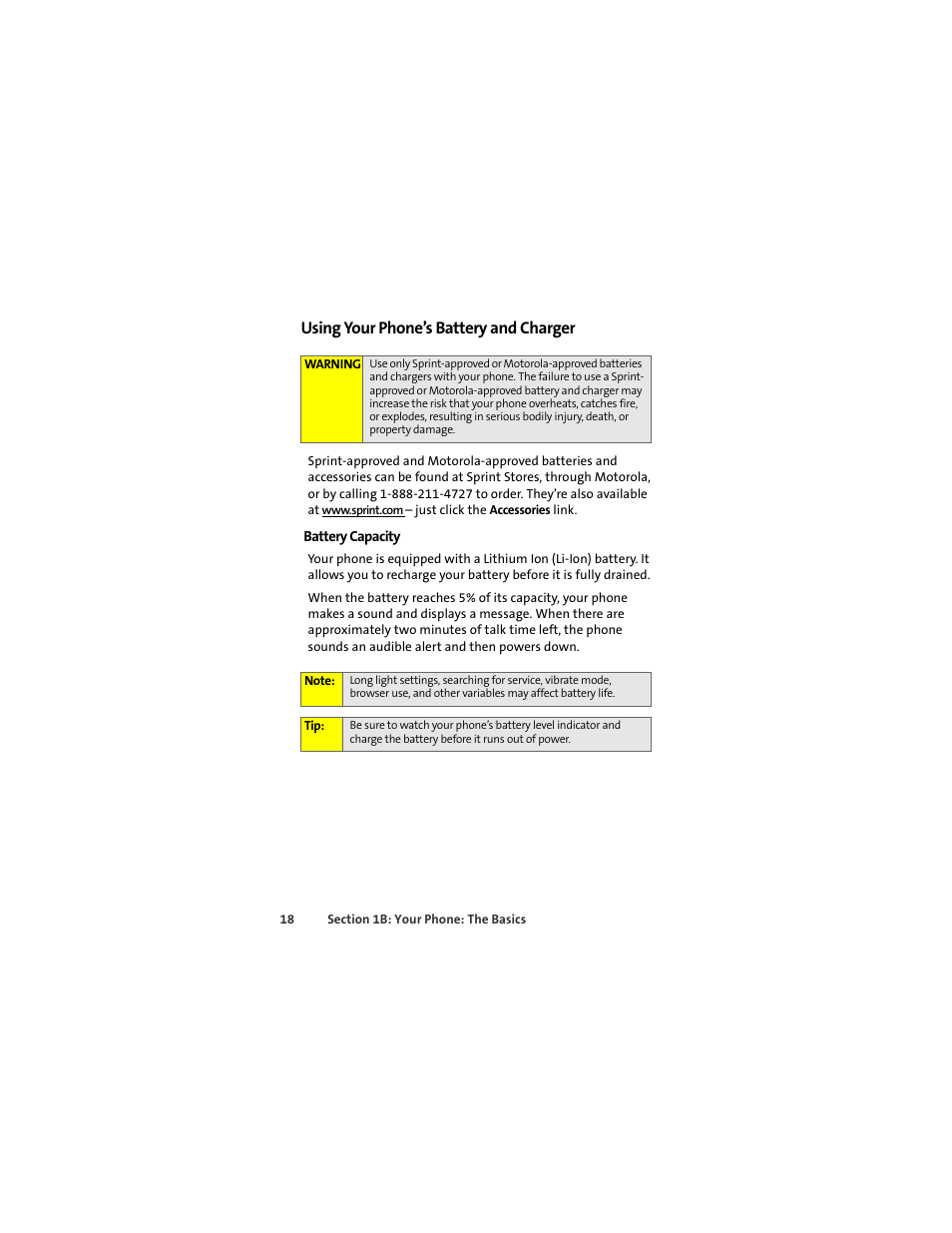 Using your phone’s battery and charger | Motorola Deluxe Ic902 User Manual | Page 36 / 289
