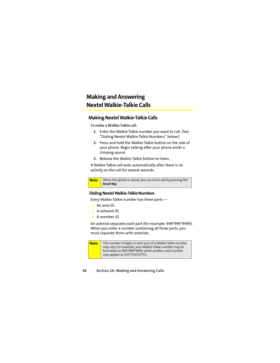 Making and answering nextel walkie-talkie calls, Making nextel walkie-talkie calls | Motorola Deluxe Ic902 User Manual | Page 66 / 289