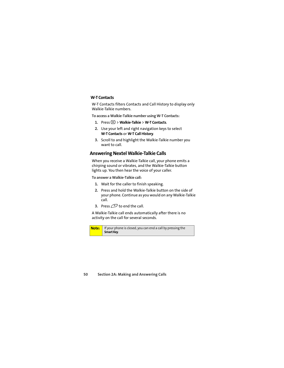 Answering nextel walkie-talkie calls | Motorola Deluxe Ic902 User Manual | Page 68 / 289