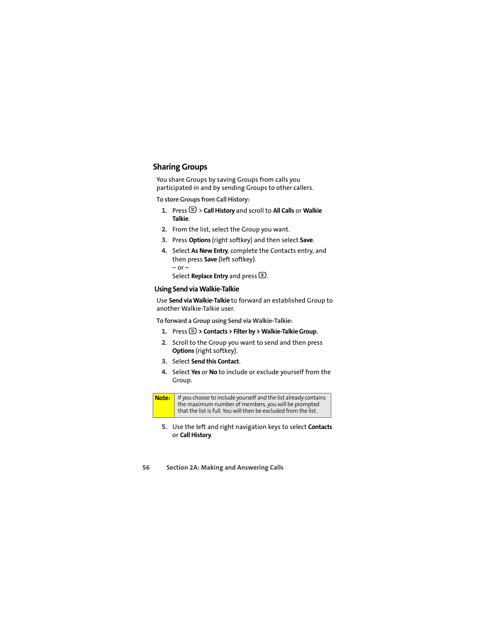 Sharing groups | Motorola Deluxe Ic902 User Manual | Page 74 / 289