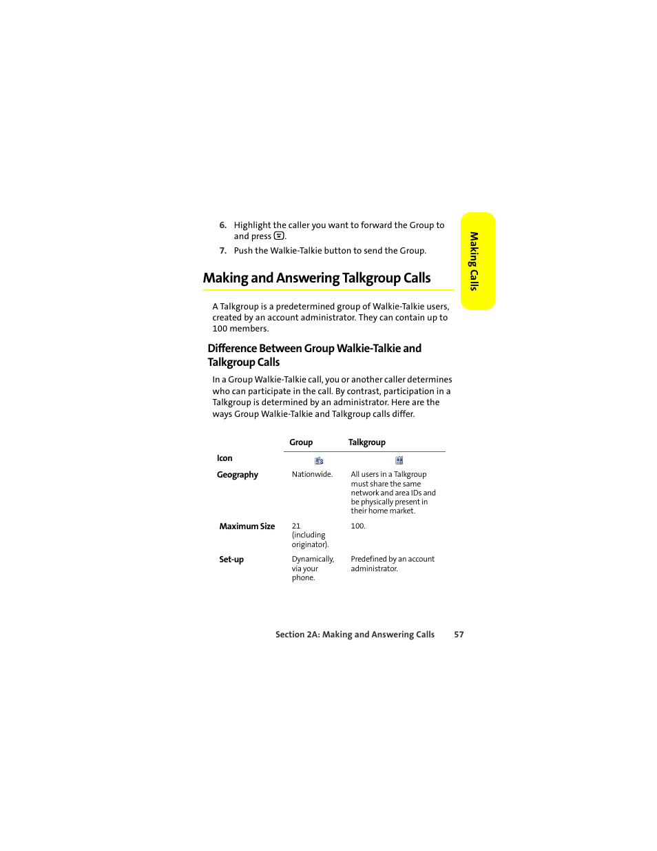 Making and answering talkgroup calls | Motorola Deluxe Ic902 User Manual | Page 75 / 289