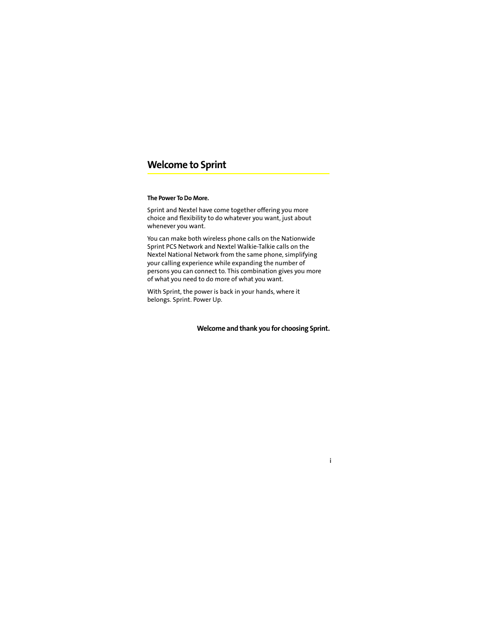 Welcome to sprint | Motorola Deluxe Ic902 User Manual | Page 9 / 289