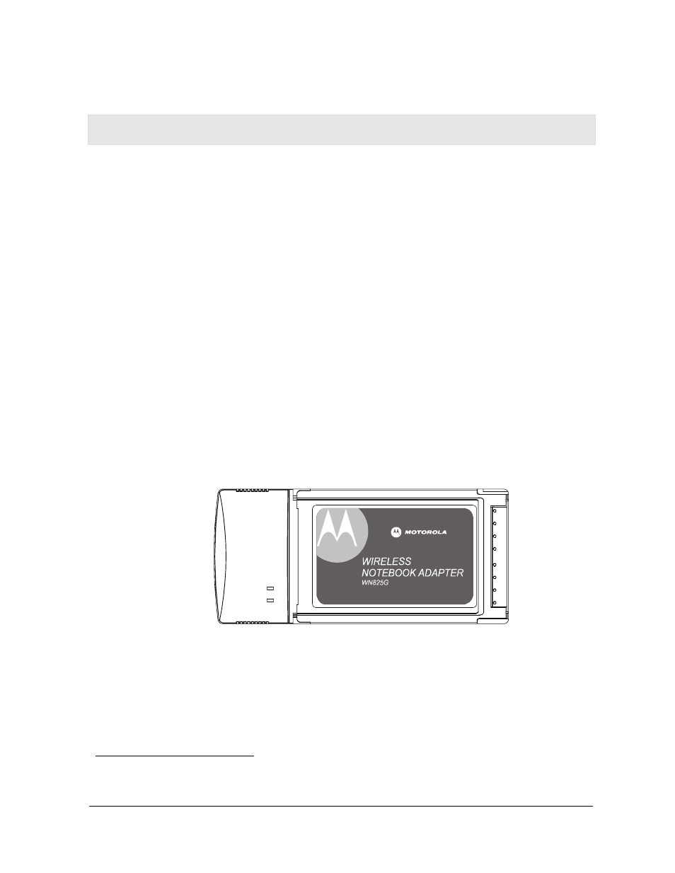 Section 1:overview | Motorola WN825 User Manual | Page 6 / 59