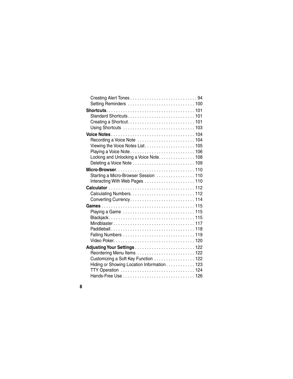 Motorola 120e User Manual | Page 10 / 184