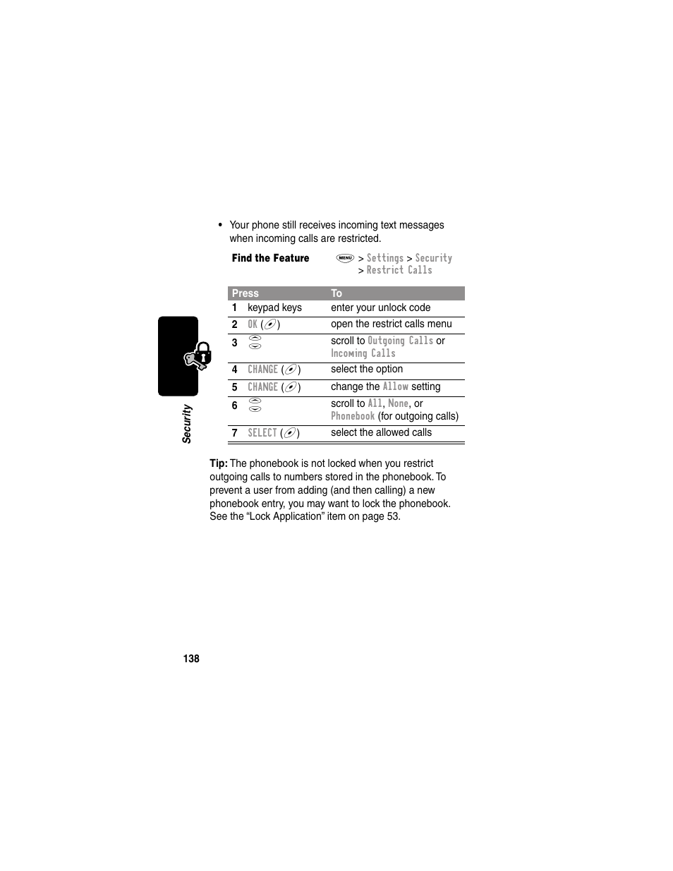 Motorola 120e User Manual | Page 140 / 184