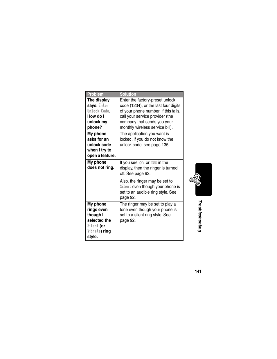 Motorola 120e User Manual | Page 143 / 184