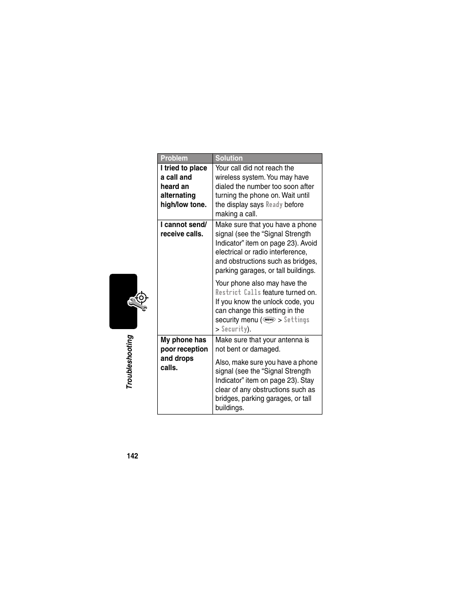 Motorola 120e User Manual | Page 144 / 184