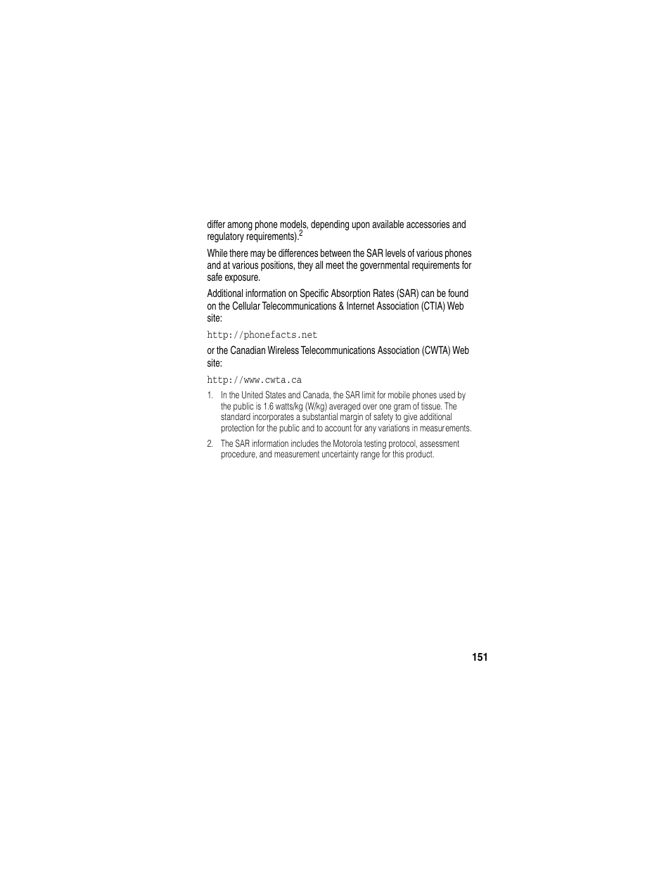 Motorola 120e User Manual | Page 153 / 184